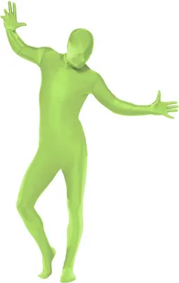 Produktbild von Ganzkörperanzug grün - Kostüm Karneval Halloween Größe: XL
