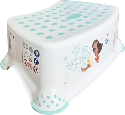 Produktbild von KiNDERWELT Premium Tritthocker für Kinder und Babys, weiß, Tritthocker Stufe für Kleinkinder ab 18 Monaten, abwischbar, rutschfest und BPA-frei