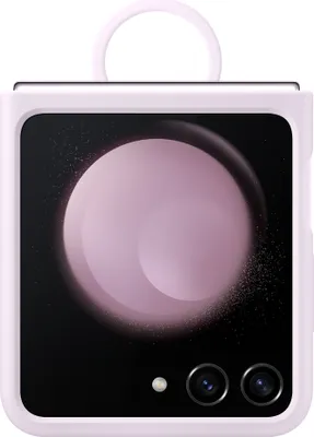 A lavender Samsung phone case with a ring is shown against a white background.