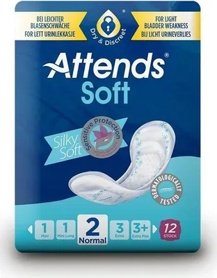 Image de Attends Soft 2 Normal - 1 paquet de 12 protections