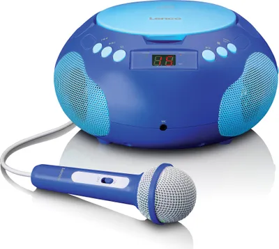 Produktbild von Lenco SCD-620BU - Kinder CD-Player Radio Mikrofon Aux-Eingang Blau