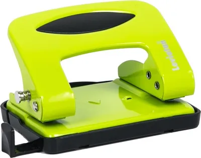 Produktbild von Bürolocher Papierlocher Locher Leviatan 420 20 Blatt Limonenfarben Anschlagschiene mit Formatvorgaben
