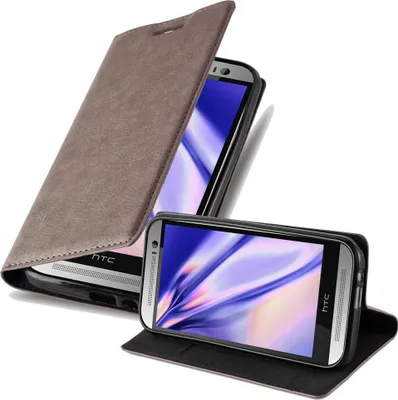 Zdjęcie produktu dla Etui Cadorabo do HTC ONE M8 w kolorze brązowym z magnetycznym zamknięciem na telefon komórkowy