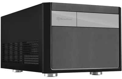 Produktbild von Silverstone SST-SG11B, Small Form Factor (SFF), PC, Schwarz, micro ATX, Mini-DTX, Mini-ITX, ABS Synthetik, Acryl, Stahl, 1x 120 mm
