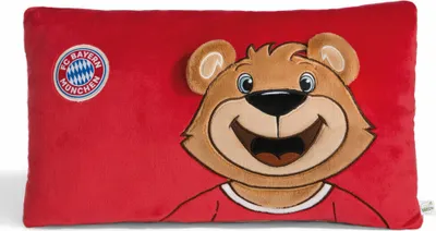 Produktbild von Nici Fc Bayern München Bear Berni 43x25 Cm Kissen Rot Rot One Size
