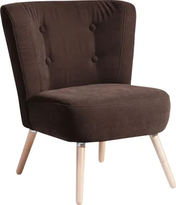 Produktbild von Sessel Kassi Bezug Veloursstoff Buche natur / braun 22388
