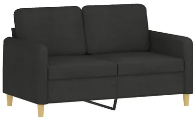Produktbild von vidaXL 2-Sitzer-Sofa Schwarz 120 cm Stoff