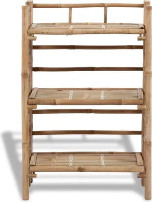 Obrázek produktu pro vidaXL Stojan na rostliny 3 police Bamboo