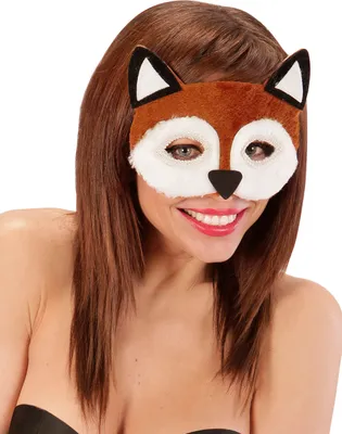 Produktbild von Fuchmaske aus Plüsch für Erwachsene