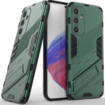 Obrázek produktu pro Pouzdro pro Samsung Galaxy A54 Hybridní PC TPU Nárazuvzdorné Ochranné Pouzdro s Funkcí Stojanu zelené