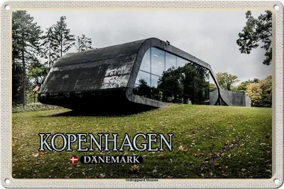Produktbild von Blechschild Reise 30x20cm Kopenhagen Dänemark Ordrupgaard