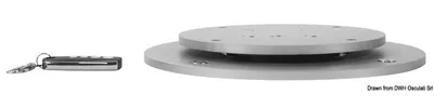 Immagine prodotto di Base pieghevole a 2 livelli per tavolo, 12 V, orientabile a 90° - Osculati 48.745.12