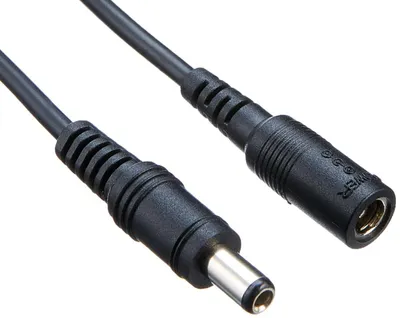 Produktbild von DC-Verlängerungskabel, 5,5 x 2,1 mm, Stecker zu Buchse, 5 Meter