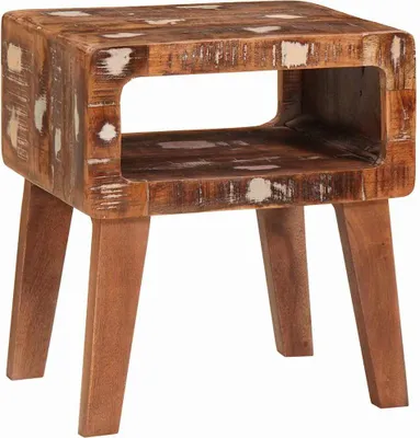 Obrázek produktu pro vidaXL Odkládací stolek hnědý 40 x 32 x 46 cm Masivní recyklované dřevo