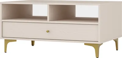 Produktbild von Masseno Couchtisch TORINO 100,2 cm Kaffetisch für Wohnzimmer Sofatisch Wohnzimmertisch Beige