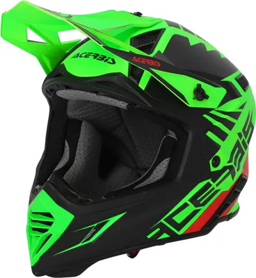 Produktbild von Acerbis X-Track 2023 Motocross Helm, schwarz/neon-grün, XS (53/54)