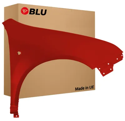 Productafbeelding van BLU Spatbord geschikt voor Skoda Fabia I (6Y) 8180 Rechts Rood Rallyrot | 1999-2007 | Voorzijde | Gelakt | Montageklaar