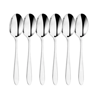 Produktbild von Tafelöffel Set 6 Stück TRES Edelstahl 18/10 silbern - Verlo
