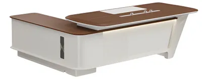 Produktbild von Büro modern Holz futuristisch Office Eckschreibtisch Arbeitszimmer