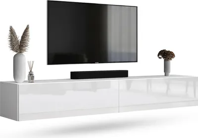 Produktbild von WEST TV Schrank 200 cm Fernsehtisch Sideboard, hängend oder stehend TV Möbel