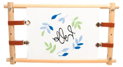 Produktbild von Holz-Stickrahmen mit Spannungsregulierung, verstellbarer Rahmen für Handarbeiten, Tapisserie-Scrollrahmen, Nadelspitzen-Stickrahmen für freihändiges Nähen