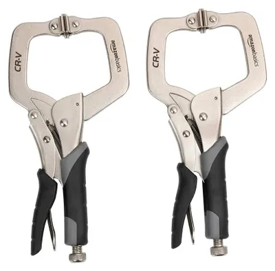 Produktbild von A. Basics Metallzwinge, 28 cm, 2er-Pack, Schwarz / Silberfarben
