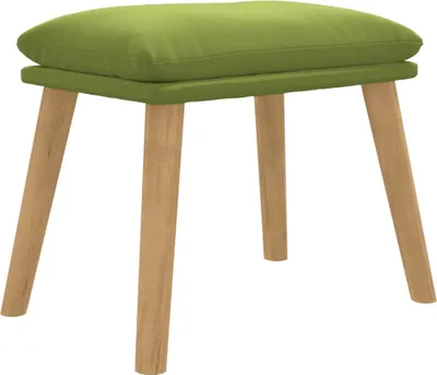Zdjęcie produktu dla vidaXL Podnóżek aksamitny jasnozielony 45x29,5x35 cm