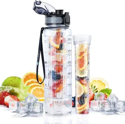 Produktbild von Wasserflasche 1L BPA-frei Tritan