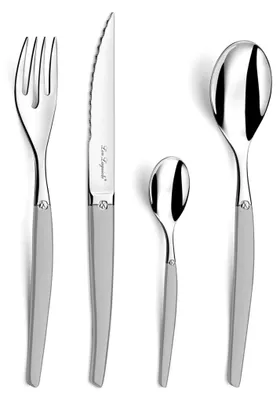 24-teilige Besteckset für 6 Personen, Edelstahl, spülmaschinengeeignet