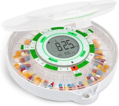 Productafbeelding van Automatische pillendoos met LCD-display en alarmfunctie - Famanu