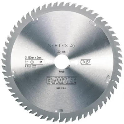 Kreissägeblatt DEWALT 250x30mm 30 Zähne ATB K10 STANLEY BLACK+DECKER