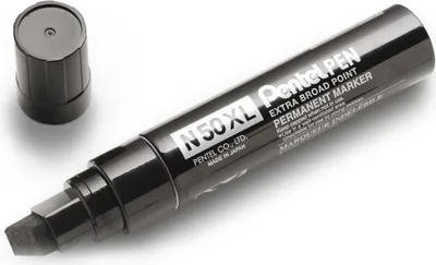 Immagine prodotto di Pentel N50XL-PRO1AEU Marcatore permanente Pentel N50XL, punta a cuneo, nero