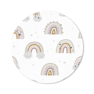 Produktbild von MuchoWow® Mauspad Mousepad Mädchen - Muster - Regenbogen 40x40 cm - Mousepads - Maus Mat - Pad - Mausunterlage - Schreibtisch Accessoires