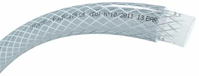PVC-Gewebeschlauch TCN AL transparent 13 x 3,5 mm Rolle à 50 m