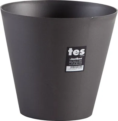 Produktbild von PLASTIKEN Tes Kegelblumentopf - 22 cm - Anthrazit