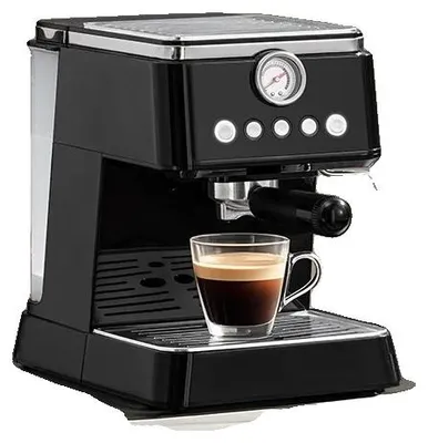Zdjęcie produktu dla Ekspres do kawy, ciśnienie 20 barów, moc 1300 W, pojemność 1,5 l, dysza parowa z regulacją o 360°, system szybkiego nagrzewania