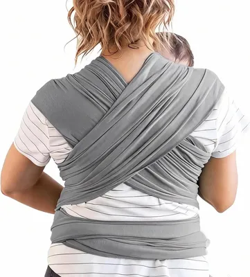 Produktbild von Tragetuch Baby & Kleinkind, All-in-1 Stretchy Wrap Carrier, Elastische Tragehilfe, Atmungsaktiv & Verstellbar