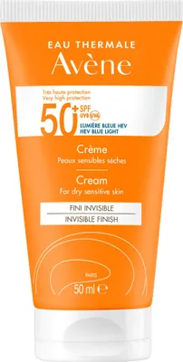 A close-up product shot of an Avène sunscreen tube against a white background.