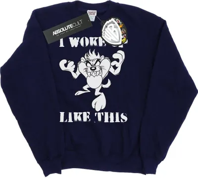 Produktbild von Looney Tunes - "I Woke Up Like This" Sweatshirt für Herren BI32278 (XL) (Marineblau)
