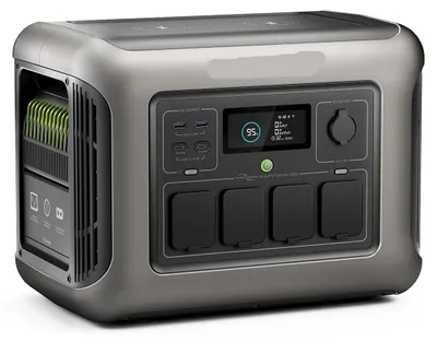 Produktbild von Stromversorgungseinheit - Generator - Stromerzeuger - Powerbank - Tragbar - 1800W (3000W Spitzenleistung) - 1152Wh
