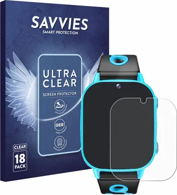 Produktbild von 18x Für idomars M003bk 1.8" Schutzfolie Savvies Displayschutz Display Schutz Folie Klar Transparent