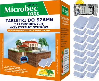 Zdjęcie produktu dla BROS - Microbec ULTRA - tabletka do szamb - 16 szt.