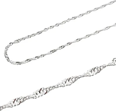Image de Chaîne en argent 925 Singapour 50 cm/1,6 g/1,5 mm