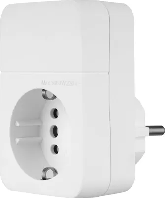 Produktbild von REV Steckdosenadapter Combini, weiß