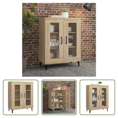 Produktbild von The Living Store Sideboard Sonoma-Eiche 69,5x34x90 cm Holzwerkstoff