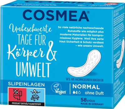 Produktbild von Pelz Cosmea Slipeinlag. Normal o.Duft 58 Stk