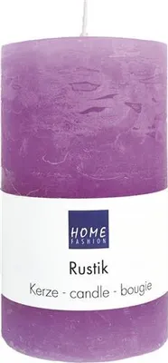 Produktbild von Kerze Stumpen Rustik violet Ø 7cm, Höhe 12cm