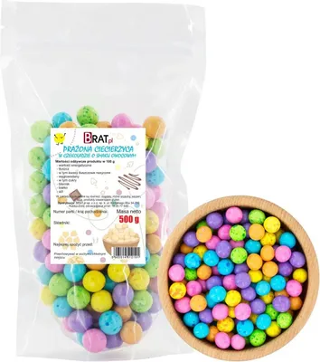 Obrázok produktu pre Pražené cícerové bôby v čokoláde s ovocnou príchuťou 500 g