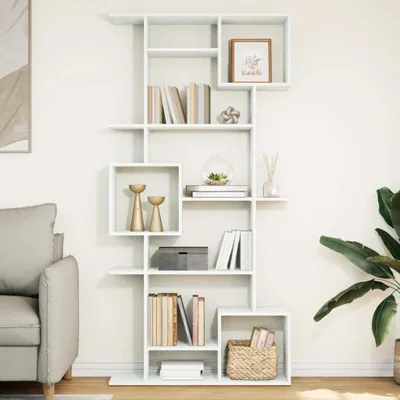 Obrázek produktu pro Maison Exclusive - Knihovna bílá 92 x 29 x 188 cm kompozitní dřevo