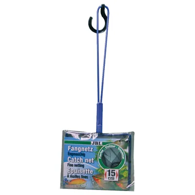 Produktbild von Aquarium-Kescher JBL Fangnetz Premium Schwarz fein 30 x 15 cm